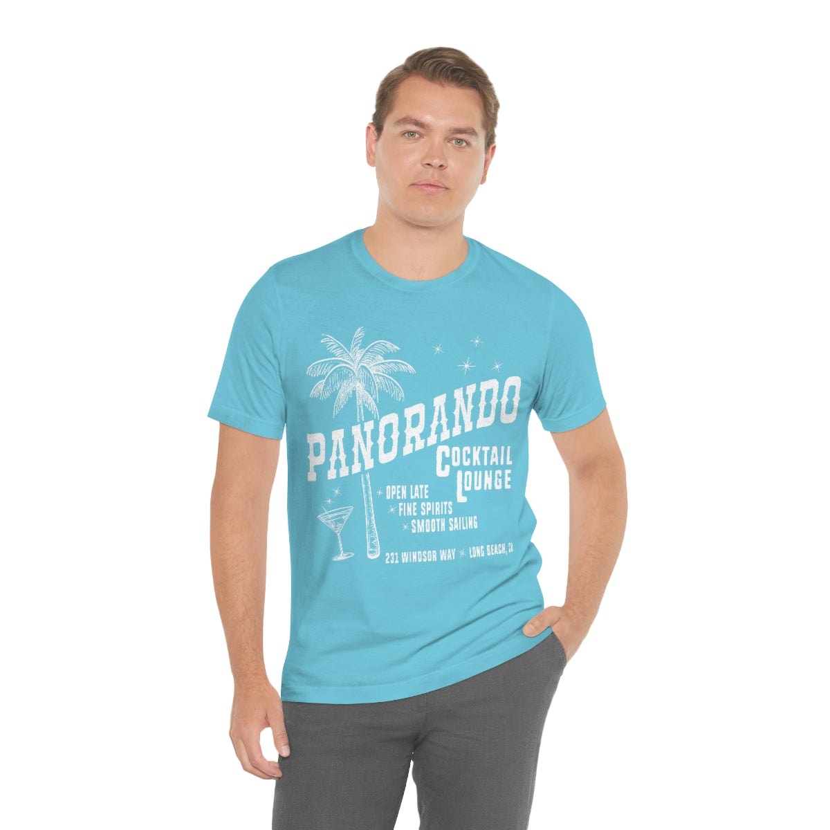 Panorando Cocktail Lounge Unisex Jersey Short Sleeve Tee