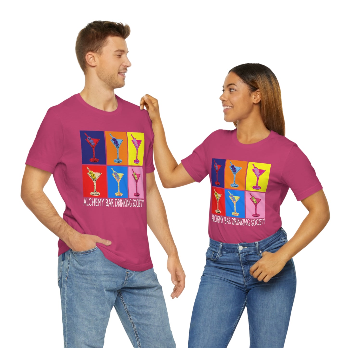 ABDS Martini Collage Unisex Jersey Short Sleeve Tee