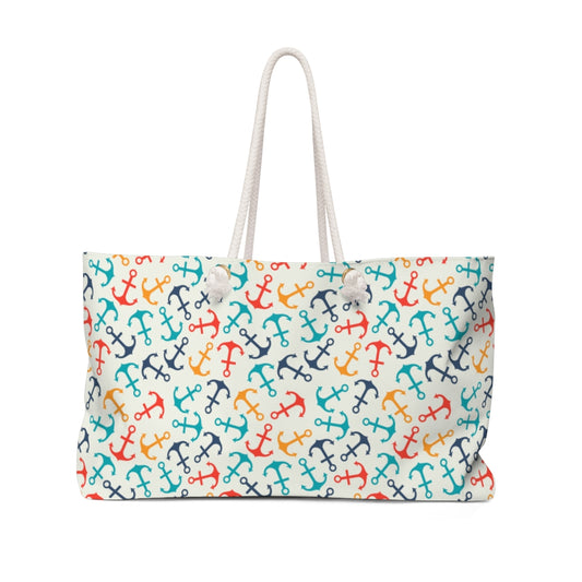 Colorful Anchors Weekender Bag - The Salty Anchor