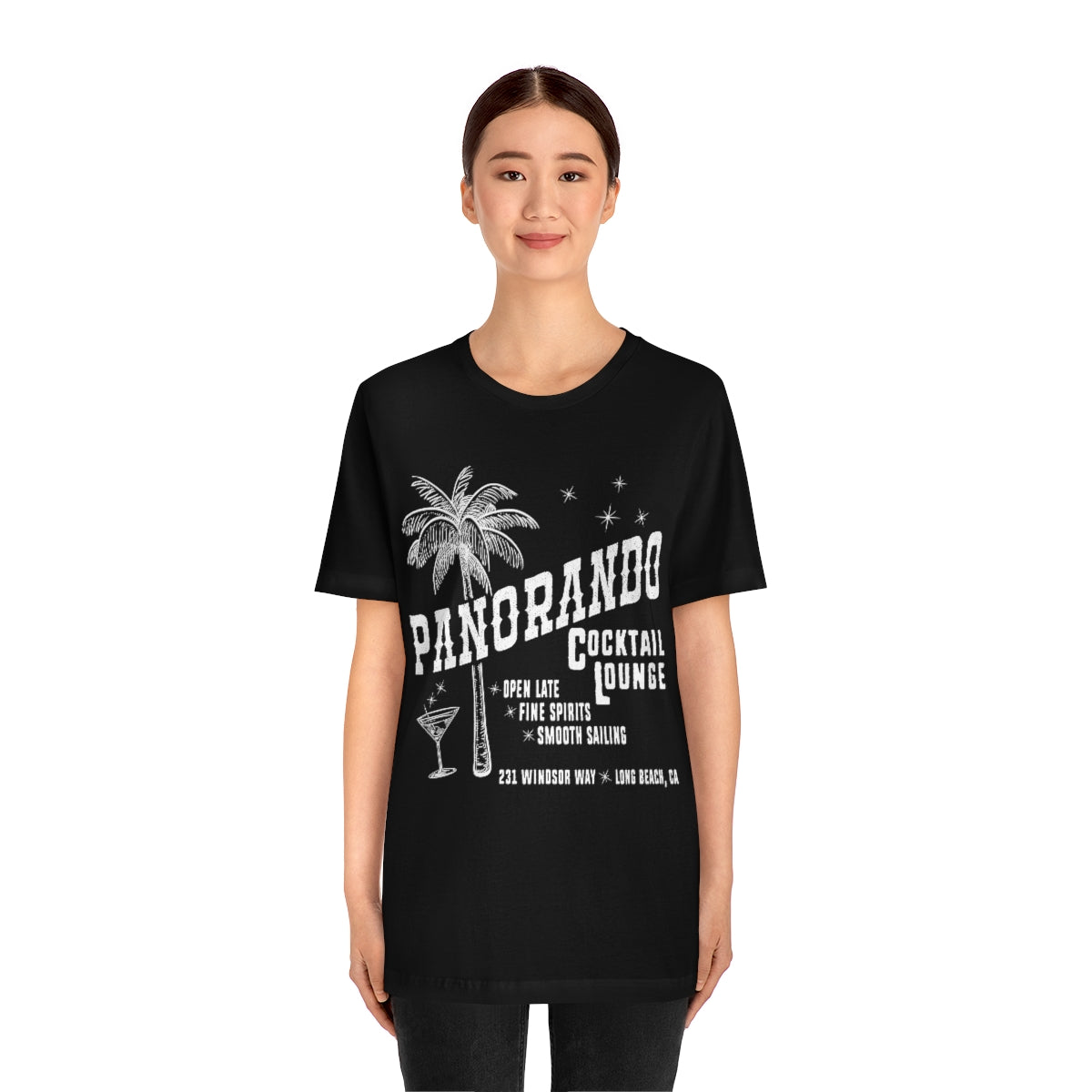 Panorando Cocktail Lounge Unisex Jersey Short Sleeve Tee