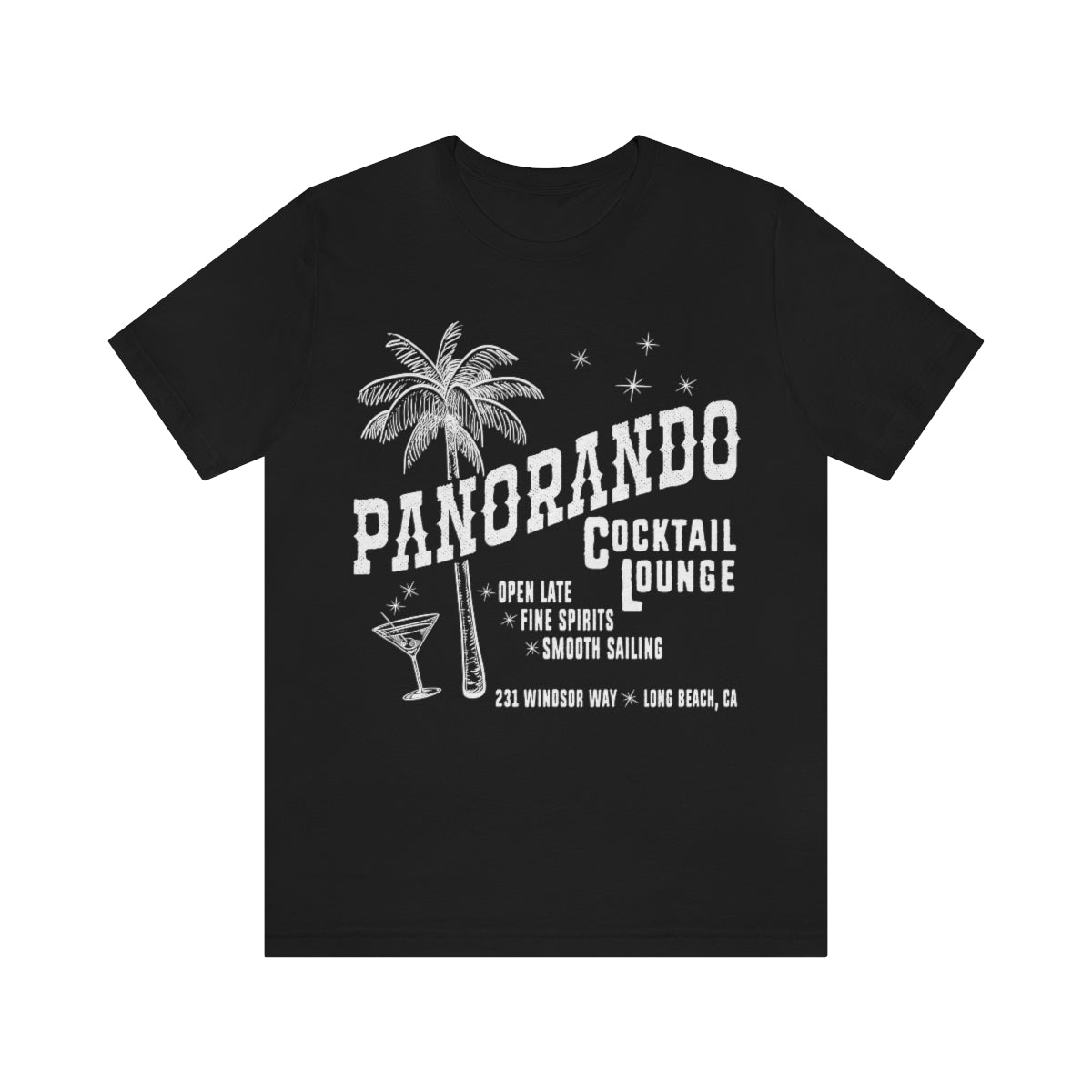 Panorando Cocktail Lounge Unisex Jersey Short Sleeve Tee