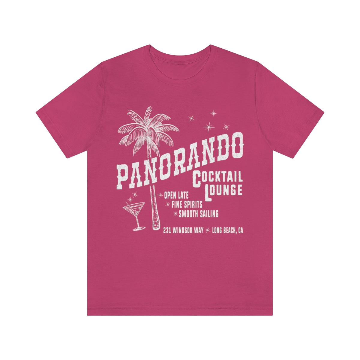 Panorando Cocktail Lounge Unisex Jersey Short Sleeve Tee