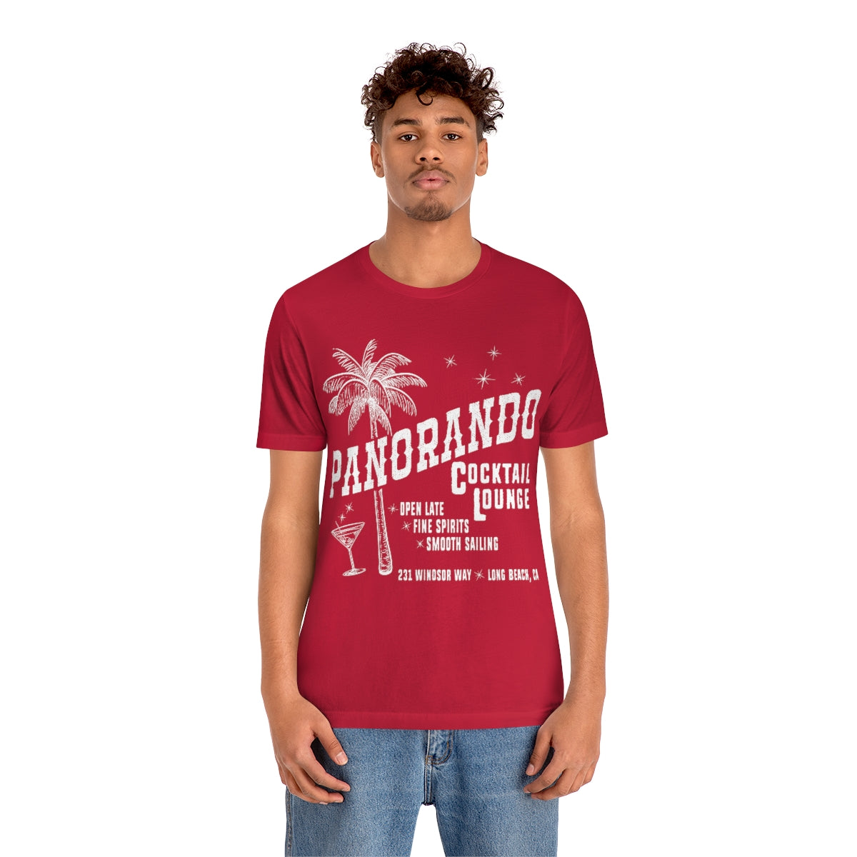 Panorando Cocktail Lounge Unisex Jersey Short Sleeve Tee