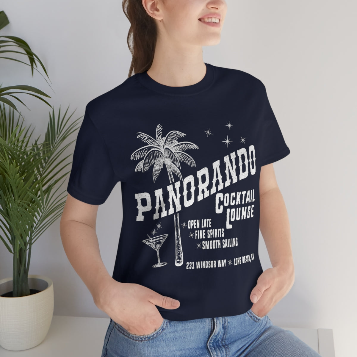 Panorando Cocktail Lounge Unisex Jersey Short Sleeve Tee