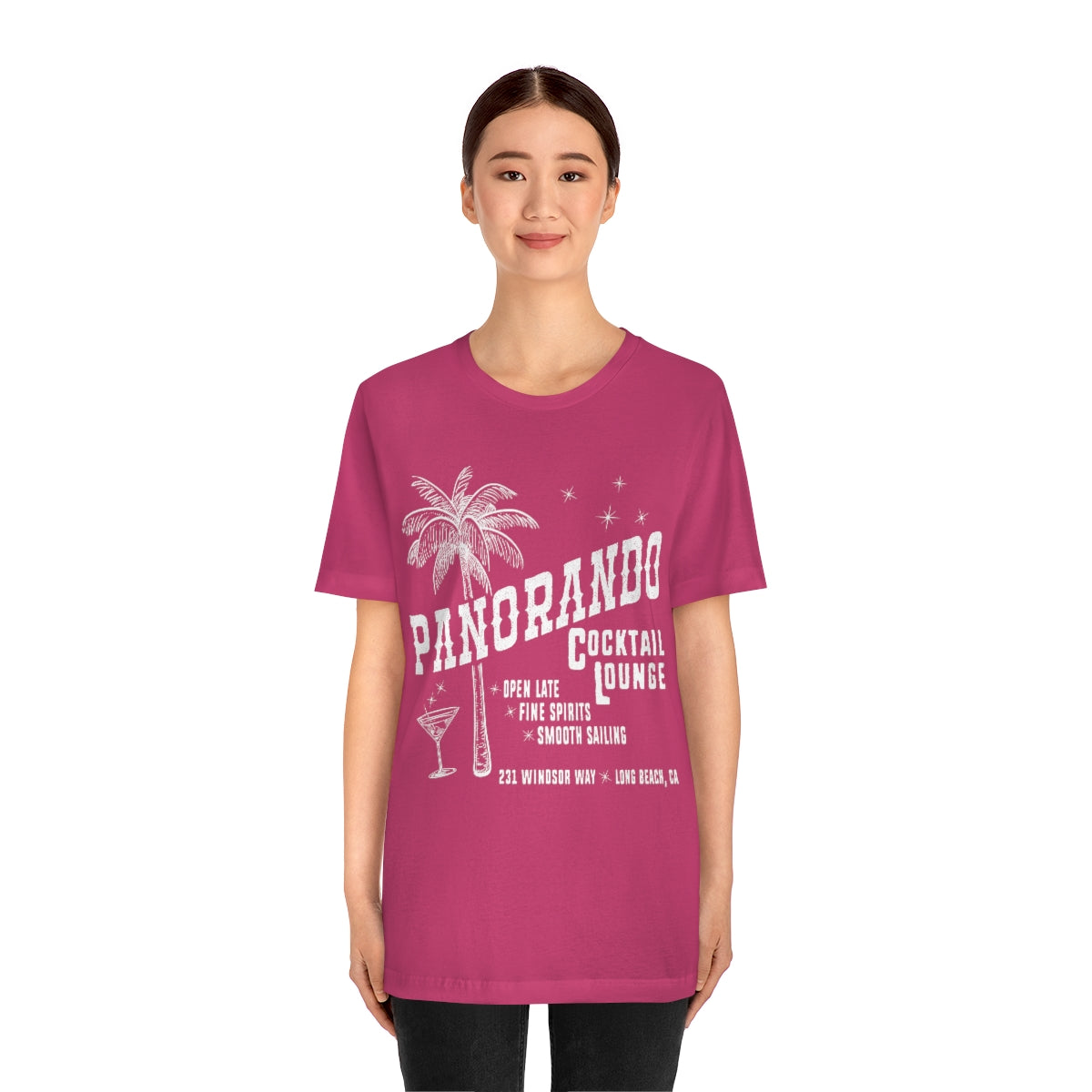 Panorando Cocktail Lounge Unisex Jersey Short Sleeve Tee