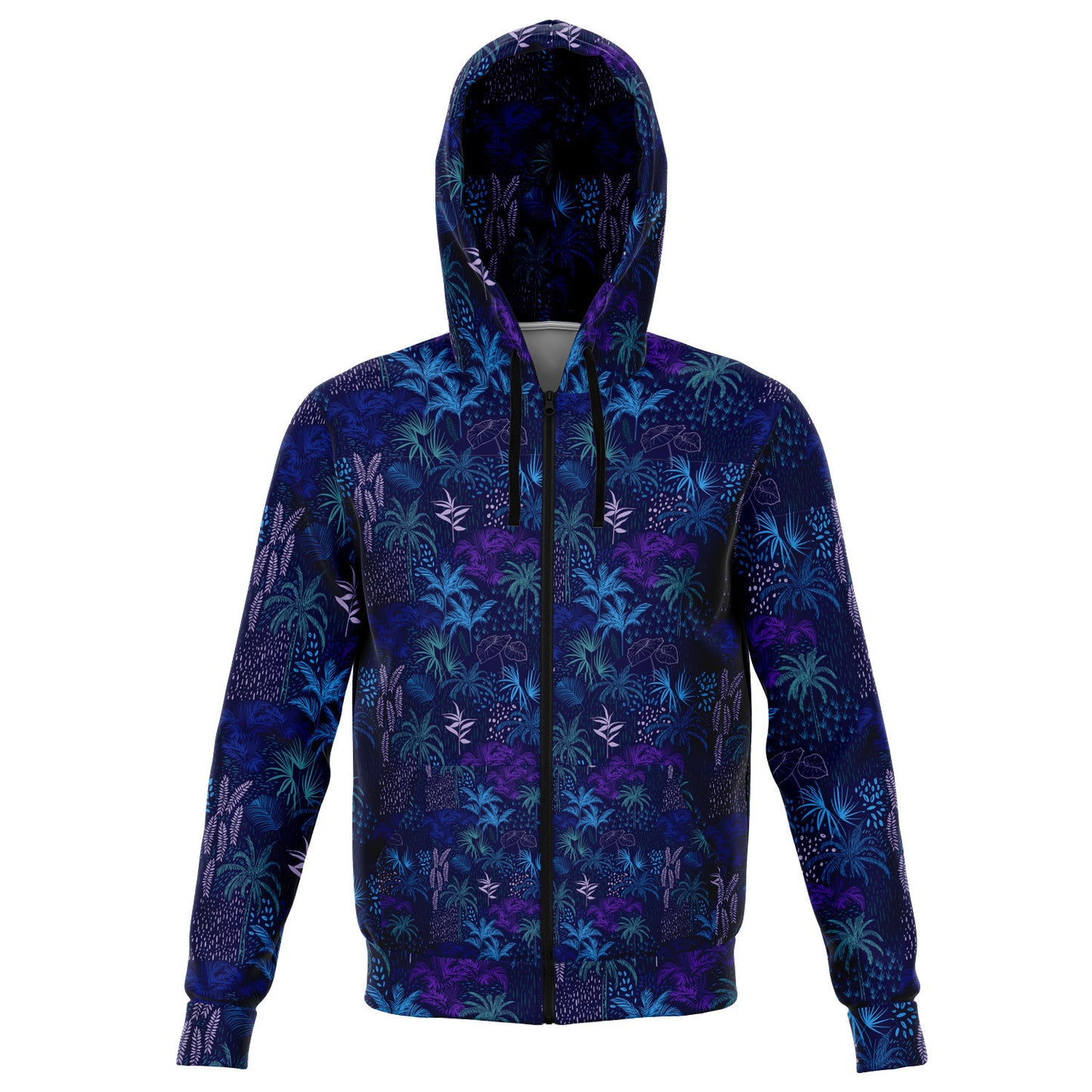 Neon Jungle Zipper Hoodie - The Salty Anchor