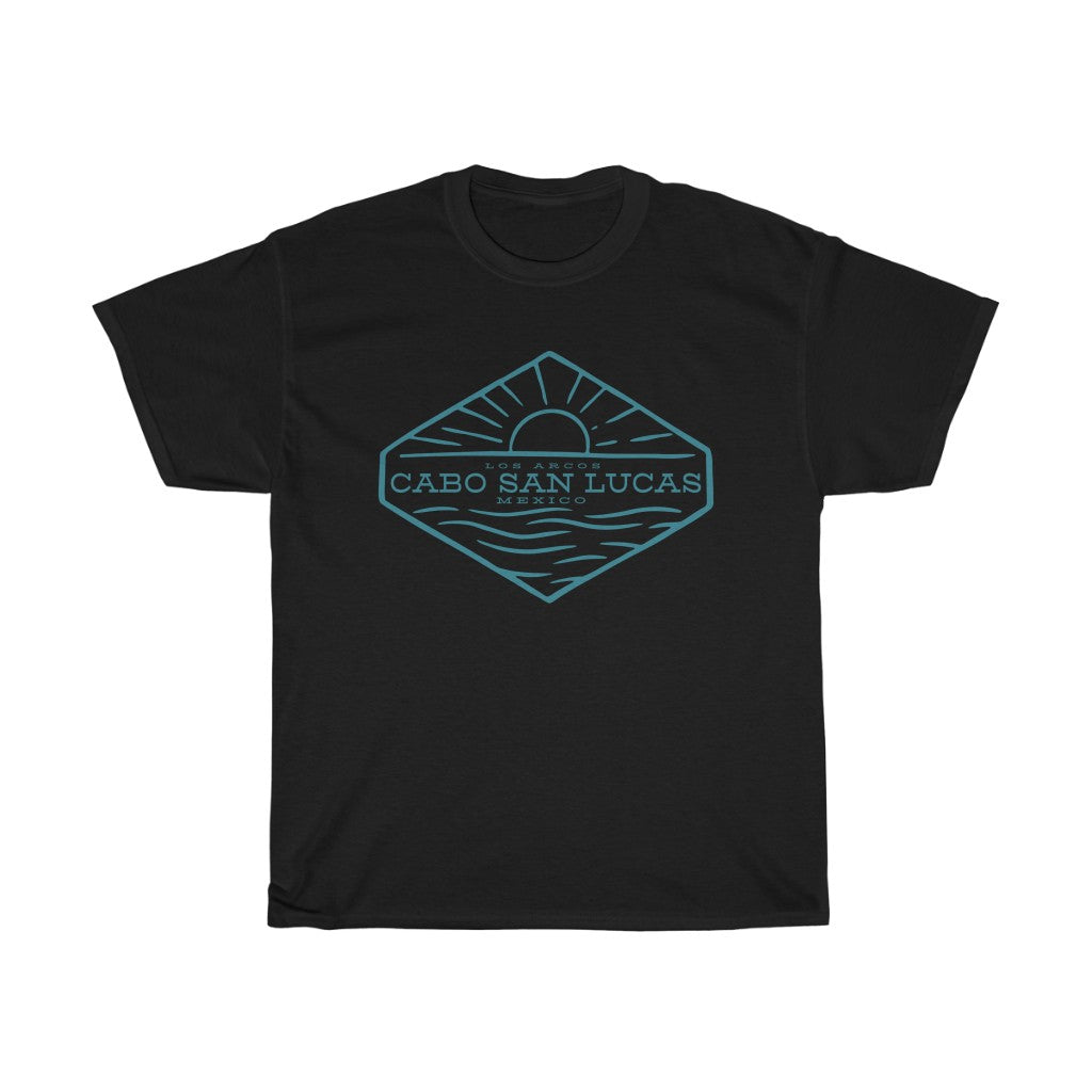 Cabo San Lucas Los Arcos Ocean Sunset Unisex Heavy Cotton Tee - The Salty Anchor