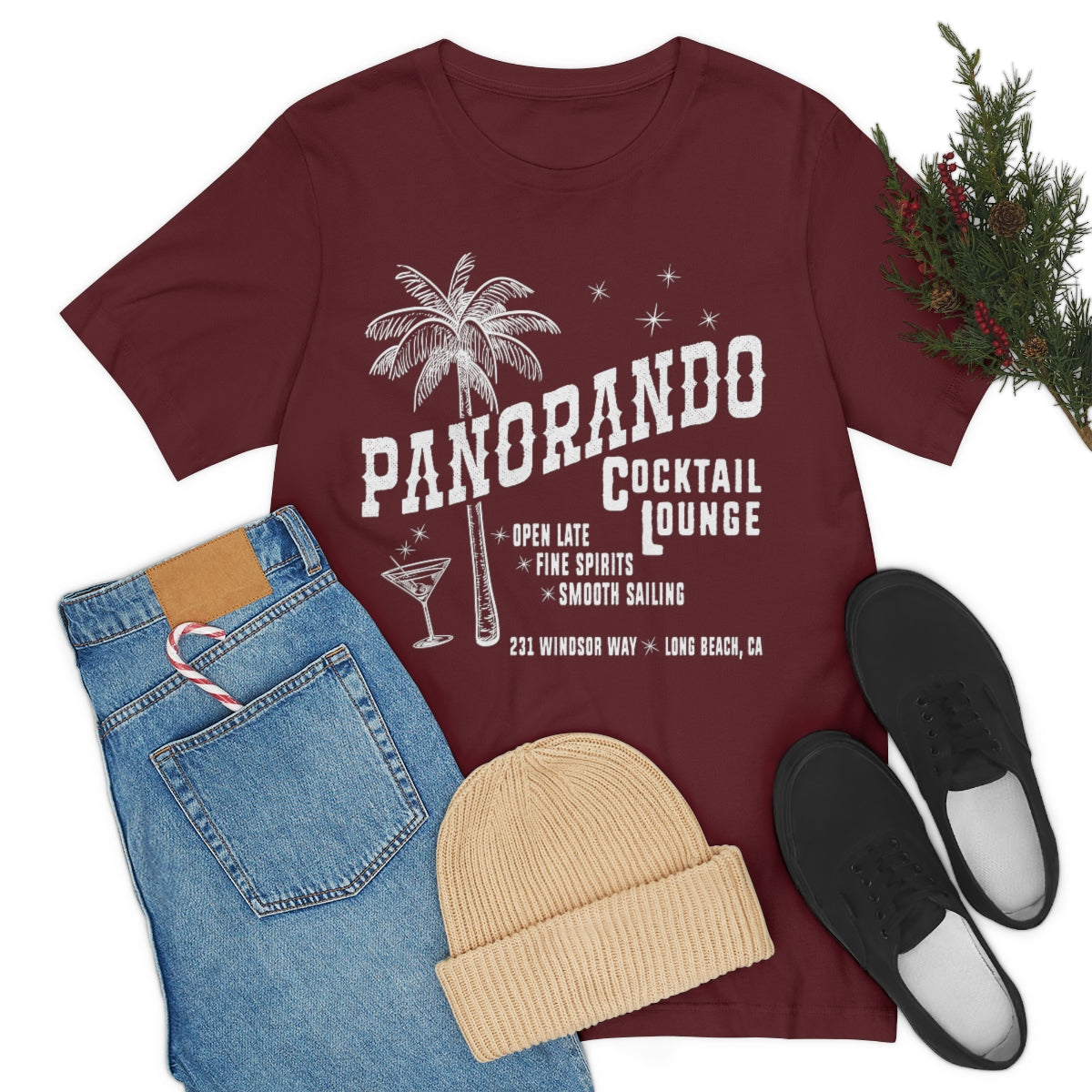 Panorando Cocktail Lounge Unisex Jersey Short Sleeve Tee