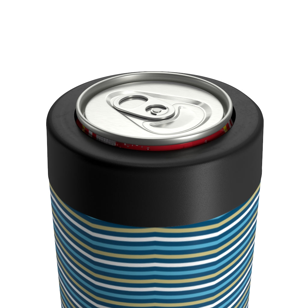 Nautical Stripes Can Holder 12oz - The Salty Anchor