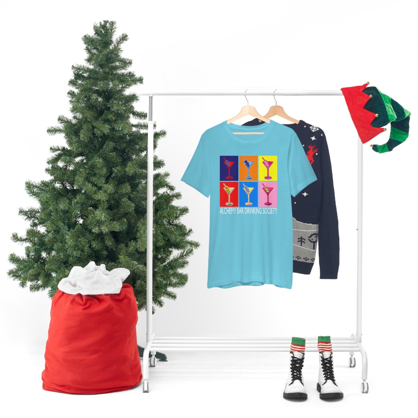 ABDS Martini Collage Unisex Jersey Short Sleeve Tee