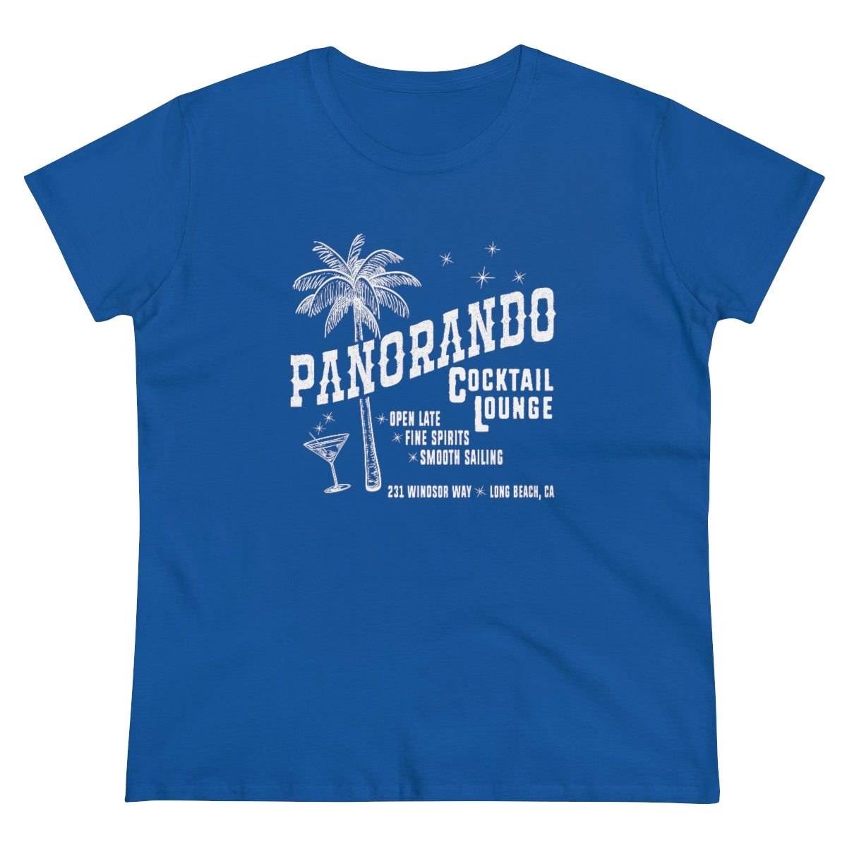 Panorando Cocktail Lounge Women's Midweight Cotton Tee