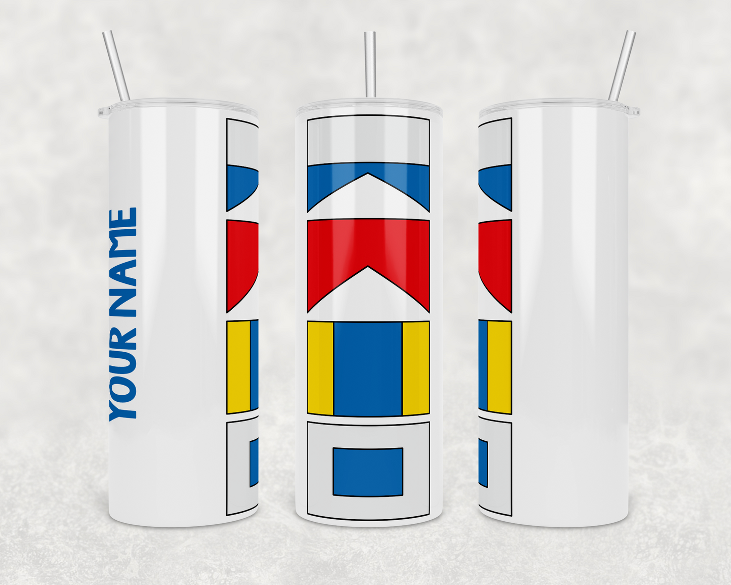 ABDS Nautical Flags Insulated Drink Tumbler - The Salty Anchor