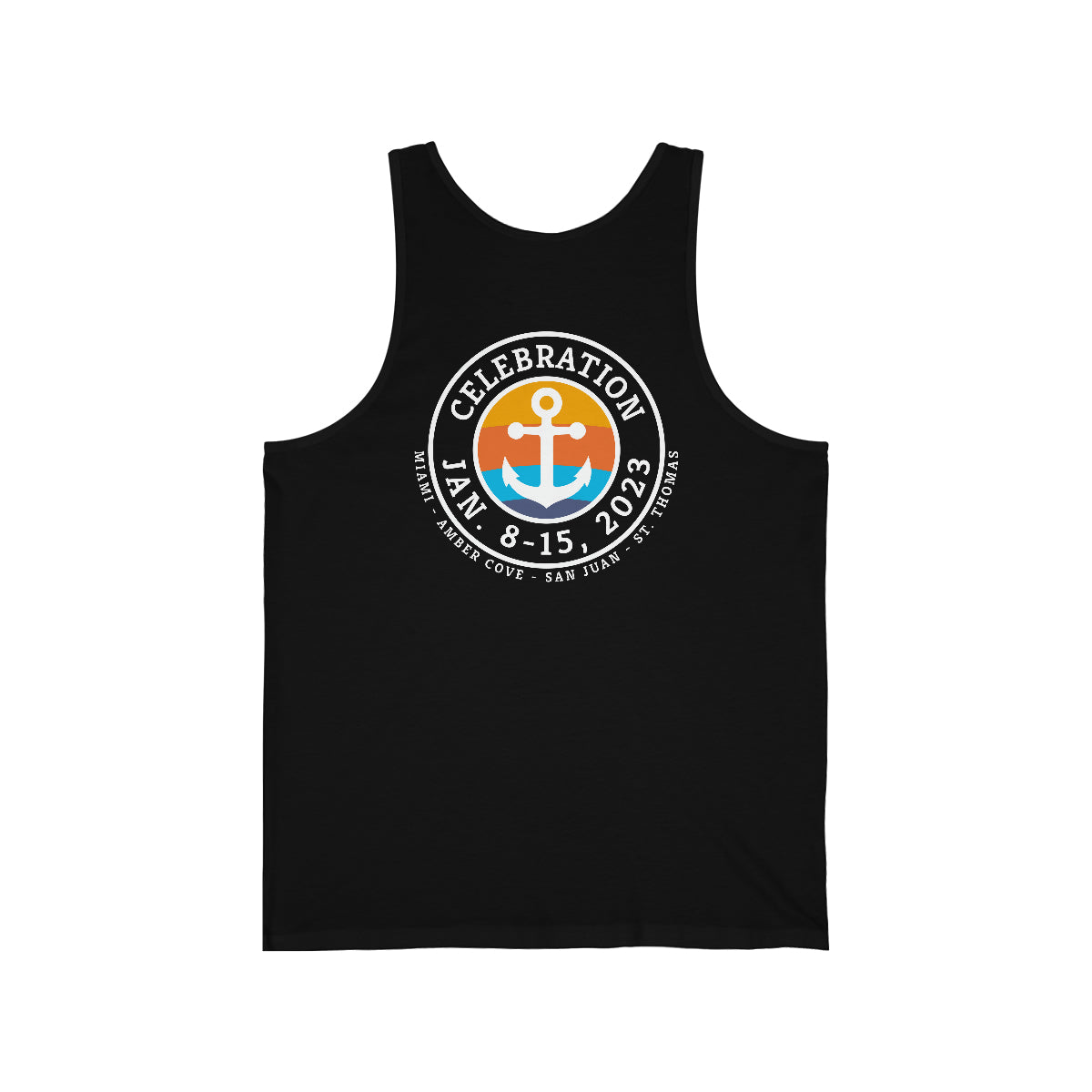 Celebration January 8 - 15, 2023 Cruise Unisex Jersey Tank