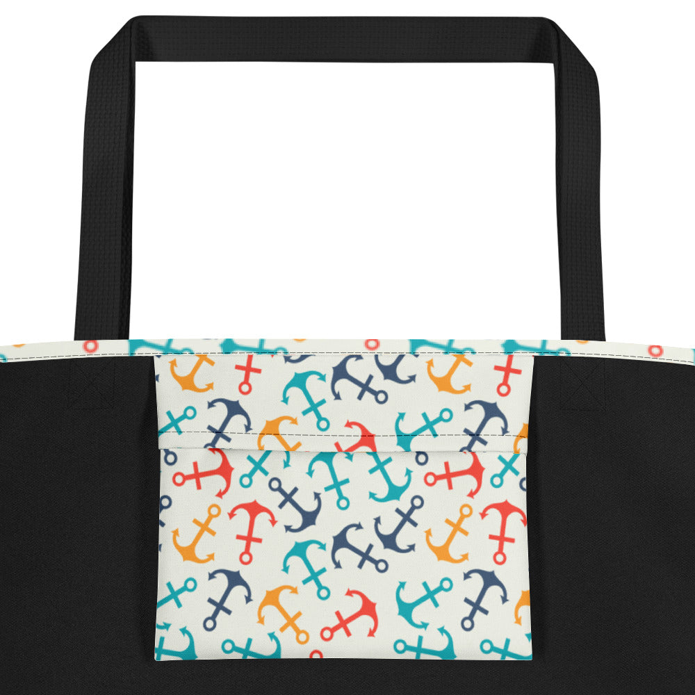 Colorful Anchors Beach Bag - The Salty Anchor