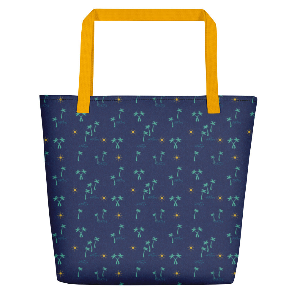Palm Trees and Sun Beach Bag 16x20 - The Salty Anchor