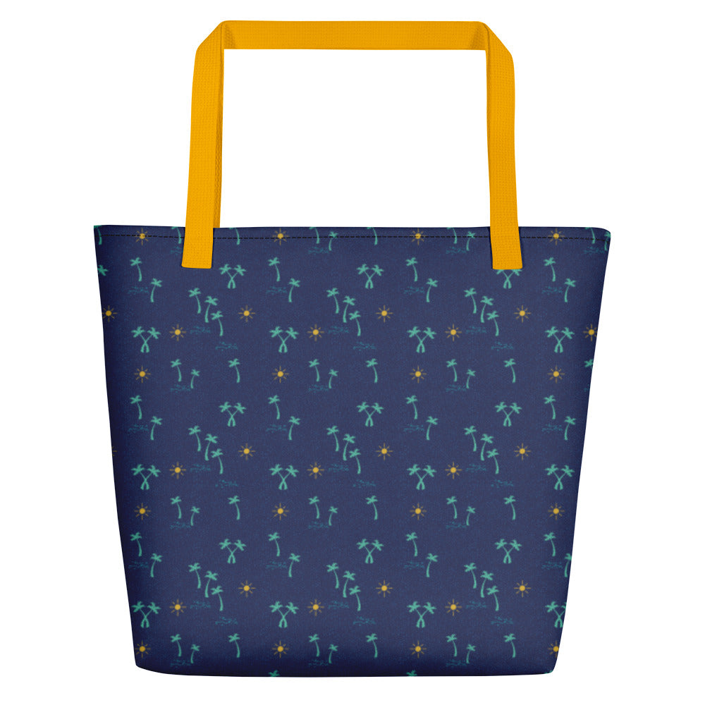 Palm Trees and Sun Beach Bag 16x20 - The Salty Anchor