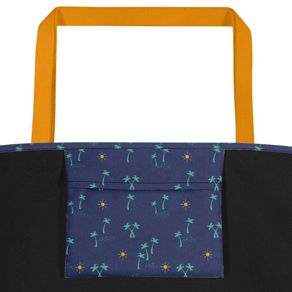 Palm Trees and Sun Beach Bag 16x20 - The Salty Anchor