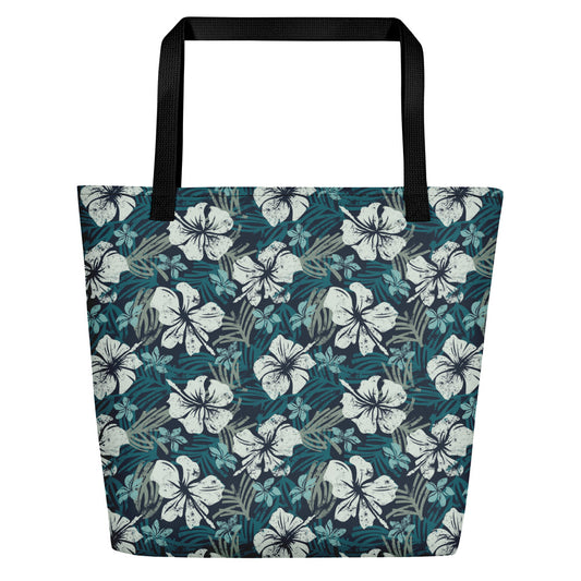 Tropical Blues Beach Bag 16x20 - The Salty Anchor
