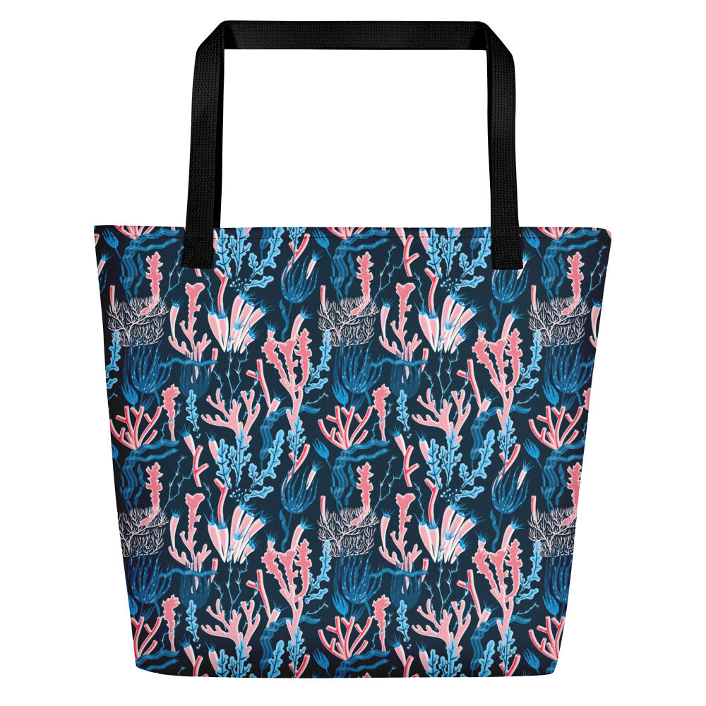 Ocean Coral Beach Bag 16x20 - The Salty Anchor
