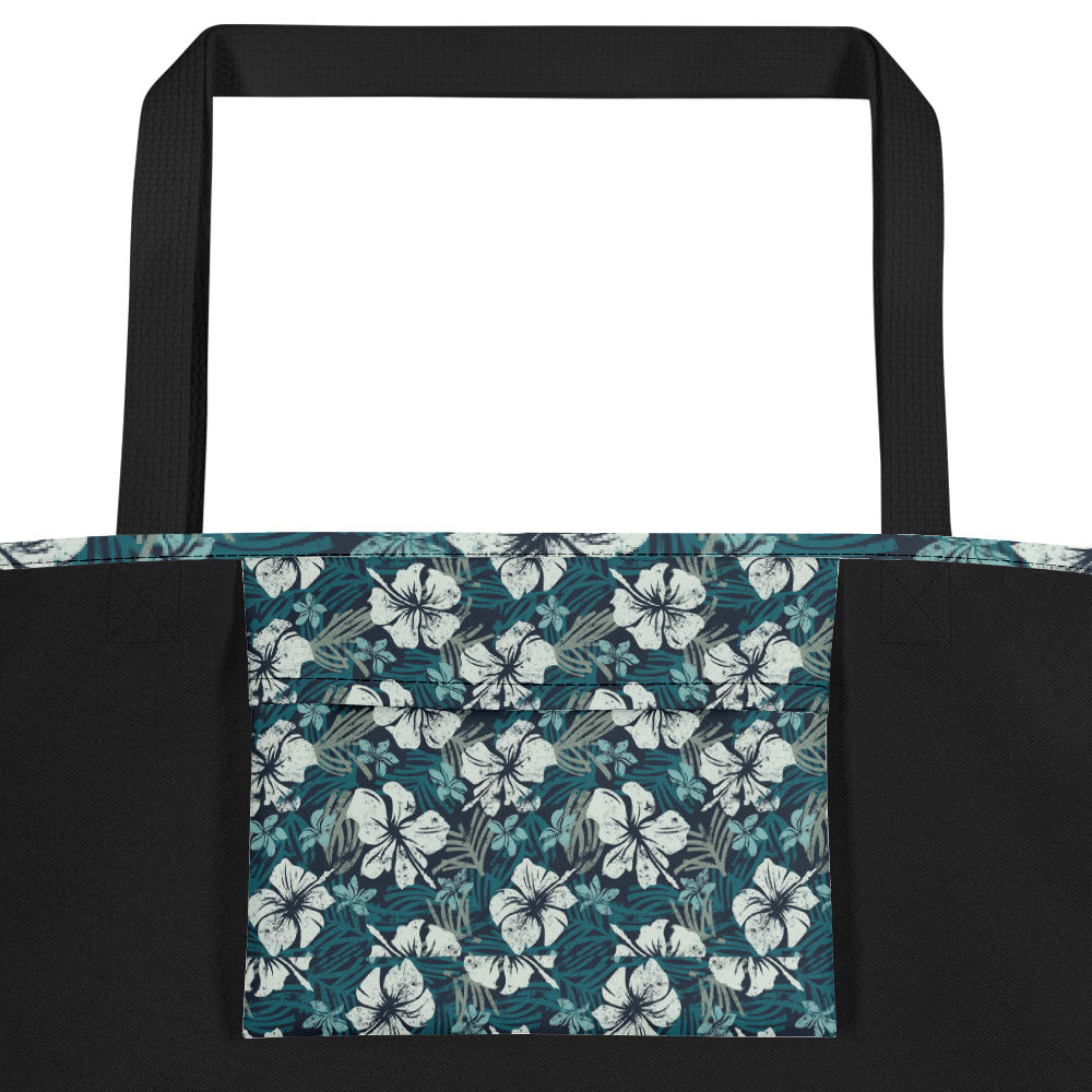 Tropical Blues Beach Bag 16x20 - The Salty Anchor
