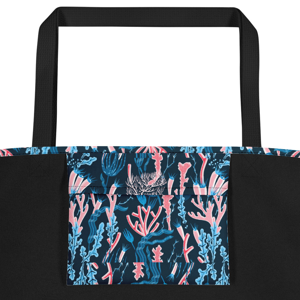 Ocean Coral Beach Bag 16x20 - The Salty Anchor