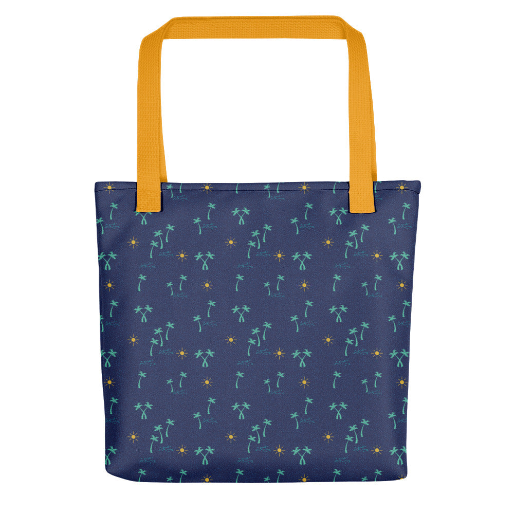 Palm Trees and Sun Tote Bag 15x15 - The Salty Anchor