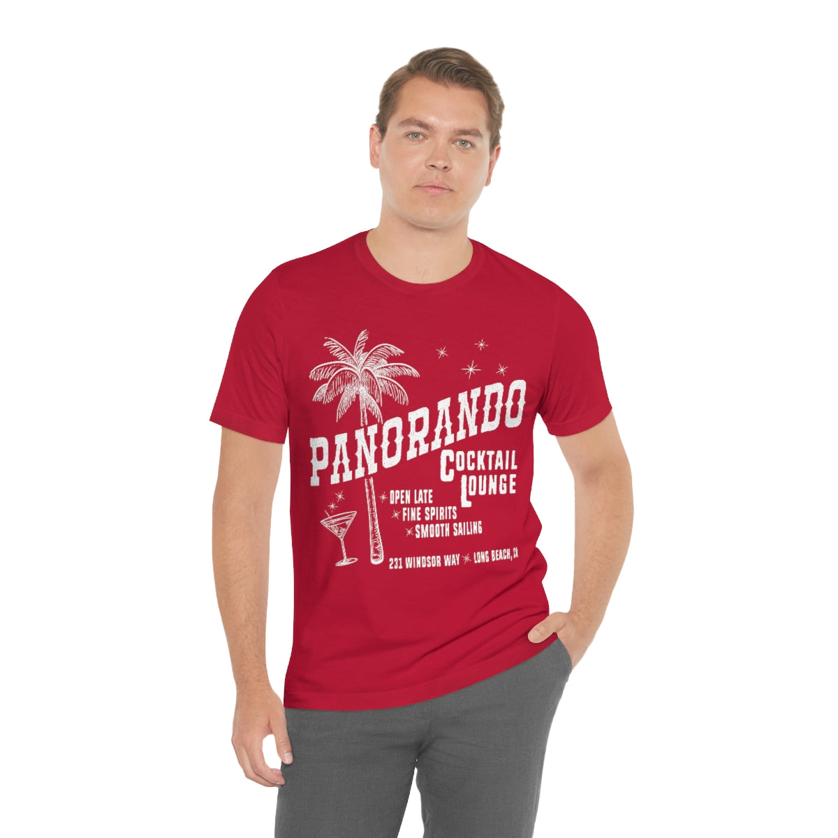 Panorando Cocktail Lounge Unisex Jersey Short Sleeve Tee