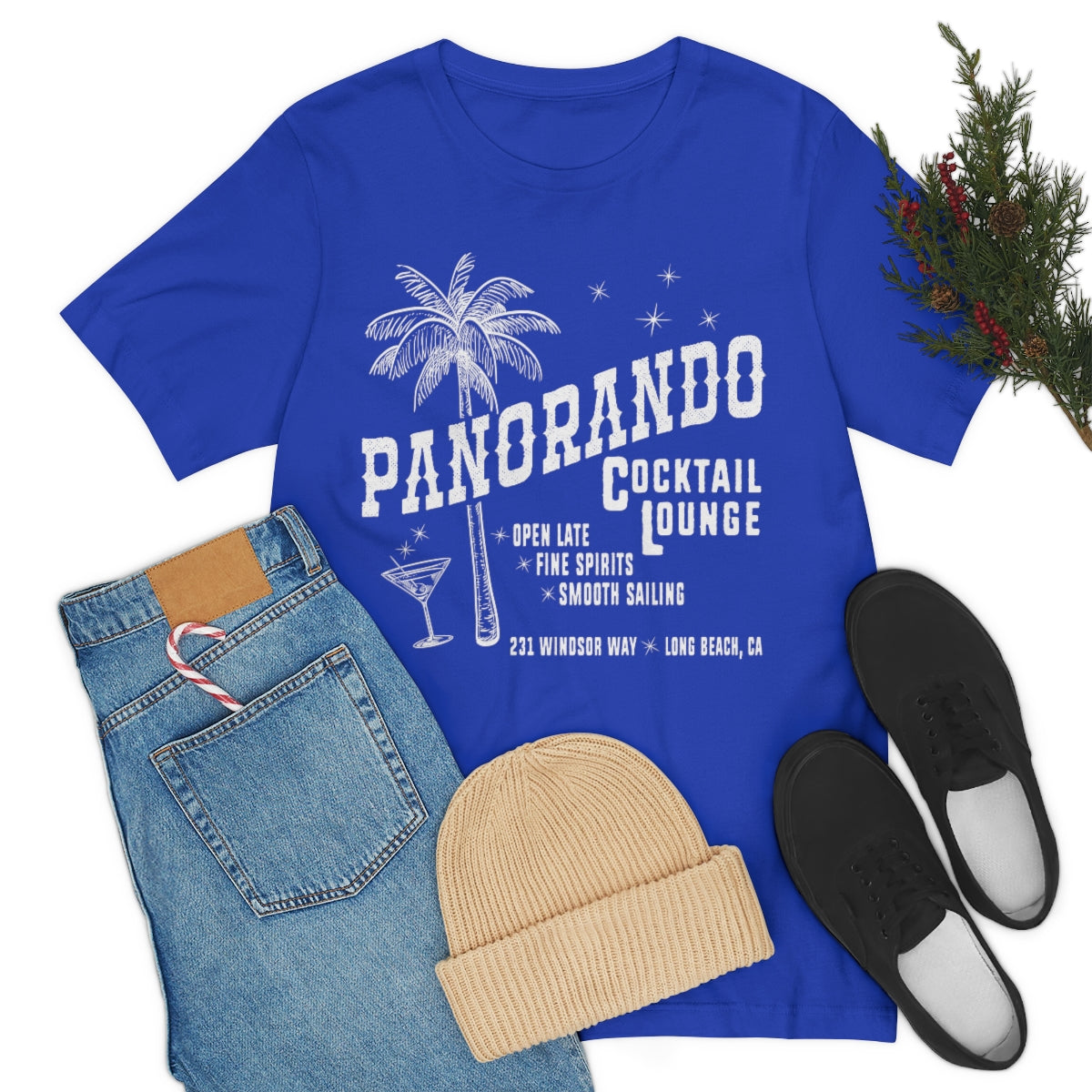 Panorando Cocktail Lounge Unisex Jersey Short Sleeve Tee