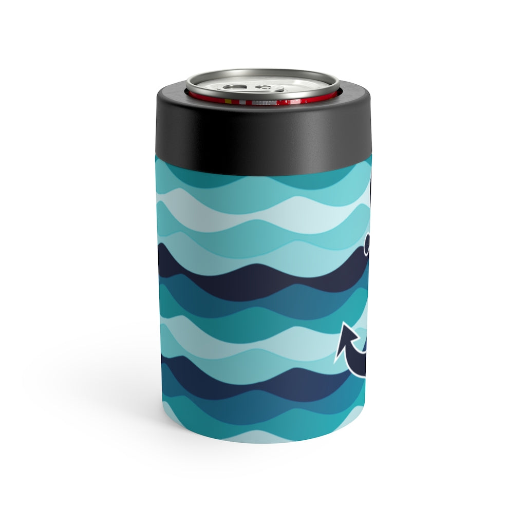 Blue Anchor Can Holder - The Salty Anchor