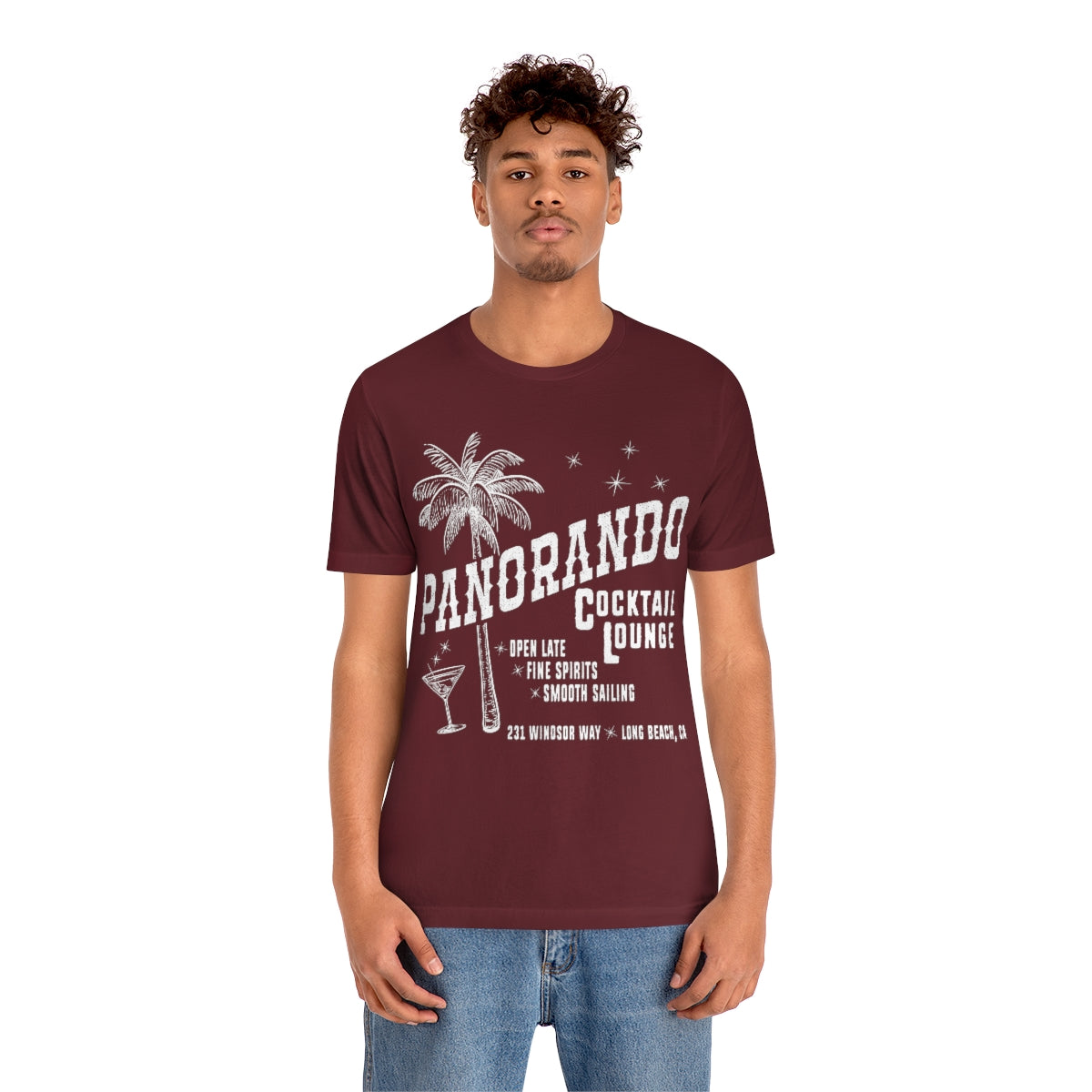 Panorando Cocktail Lounge Unisex Jersey Short Sleeve Tee