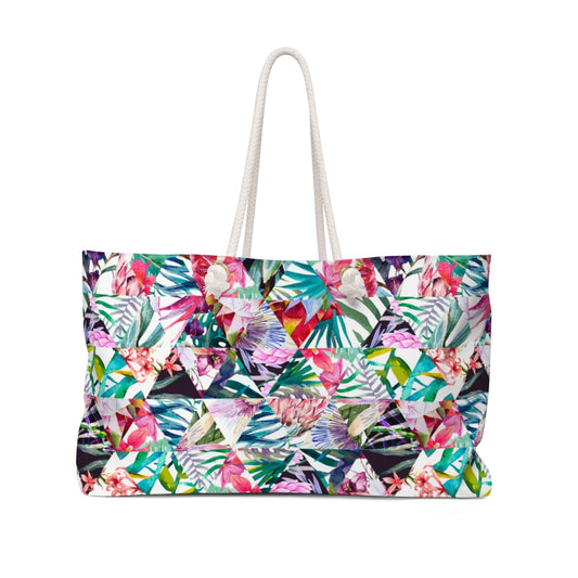 Tropical Flowers Weekender Bag