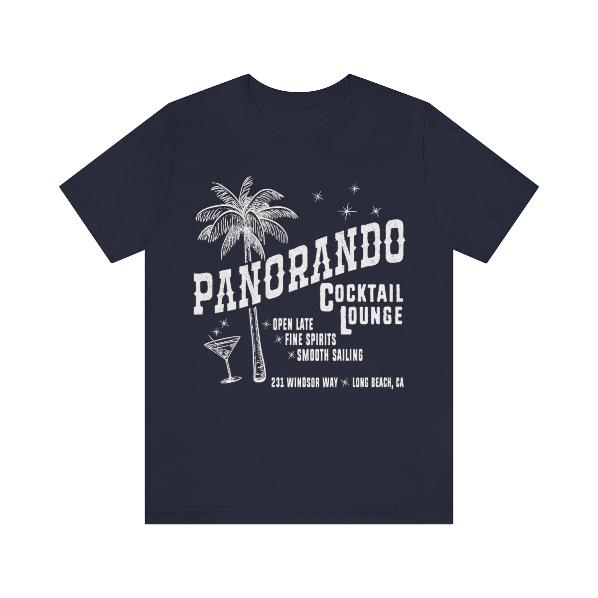 Panorando Cocktail Lounge Unisex Jersey Short Sleeve Tee