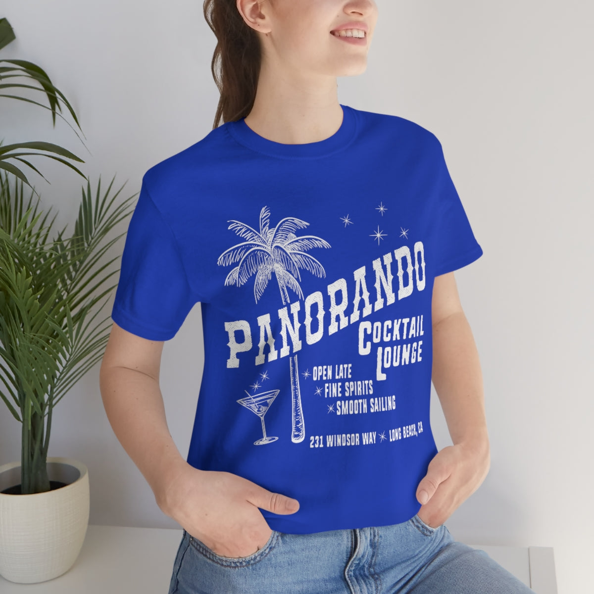 Panorando Cocktail Lounge Unisex Jersey Short Sleeve Tee