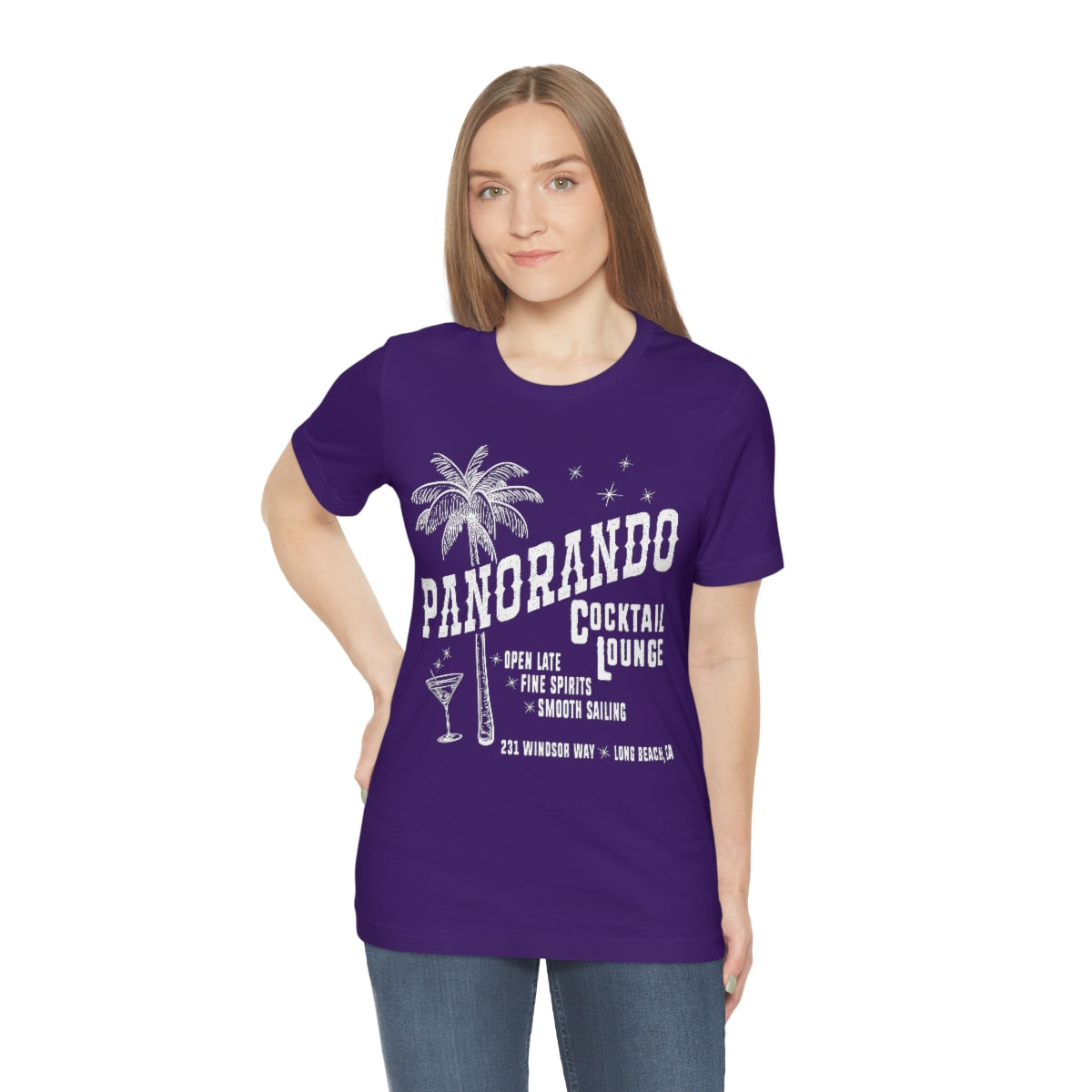 Panorando Cocktail Lounge Unisex Jersey Short Sleeve Tee