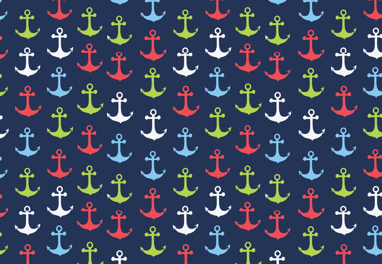 Anchors Colors Adult Face Mask - The Salty Anchor