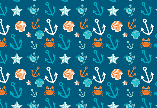 Crabby Nautical Adult Face Mask - The Salty Anchor