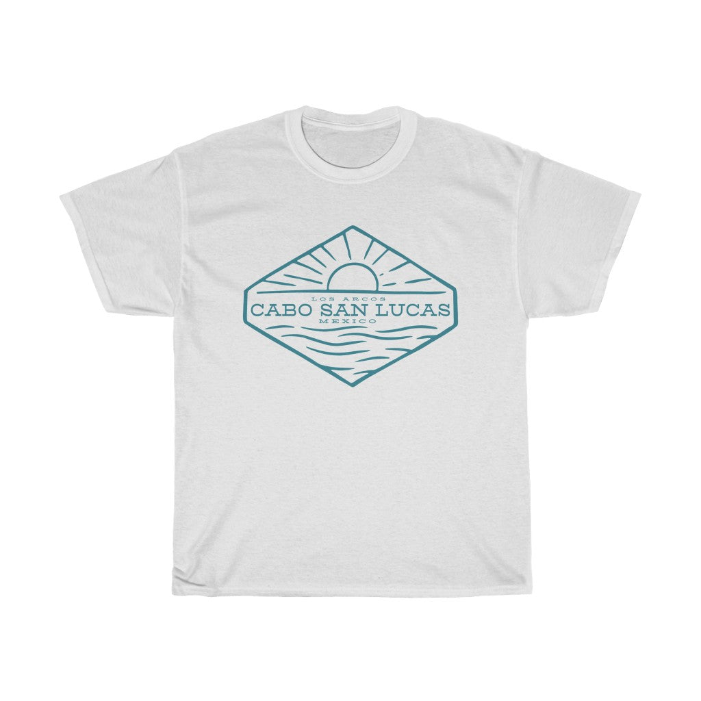 Cabo San Lucas Los Arcos Ocean Sunset Unisex Heavy Cotton Tee - The Salty Anchor