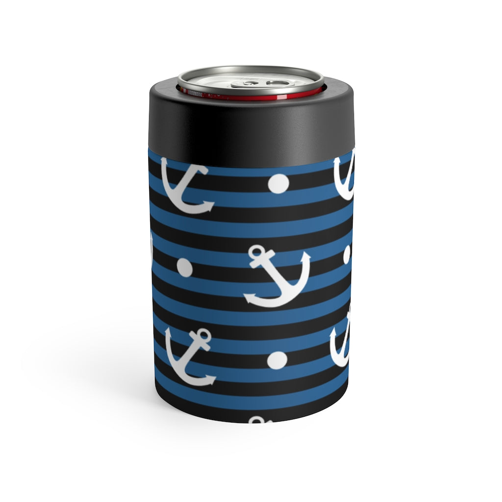 Nautical Stipes and Anchors Can Holder - The Salty Anchor