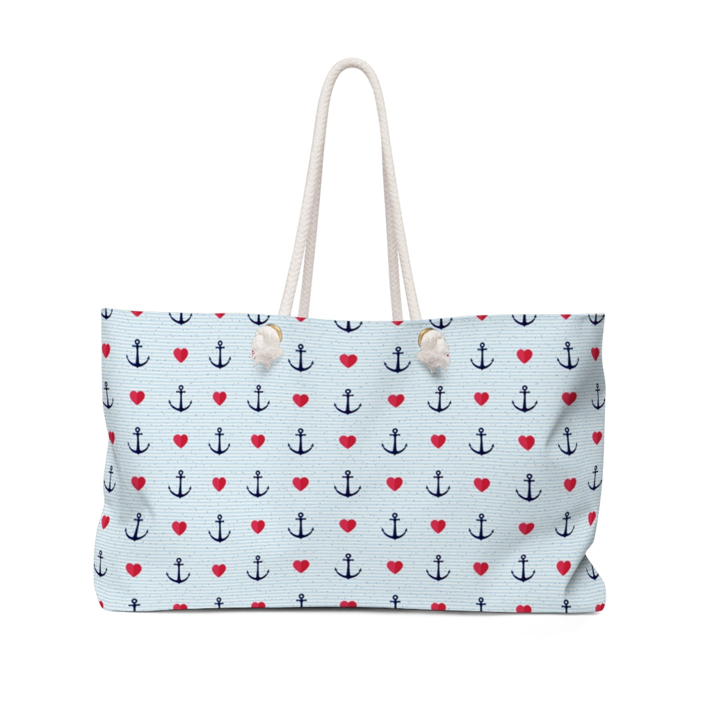 Anchors of Love Weekender Bag - The Salty Anchor