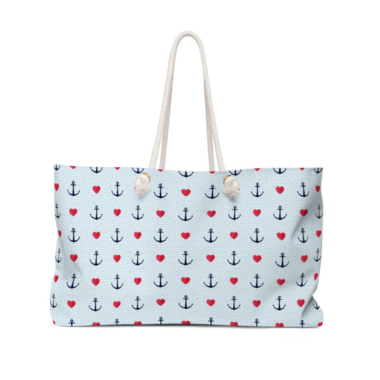 Anchors of Love Weekender Bag - The Salty Anchor