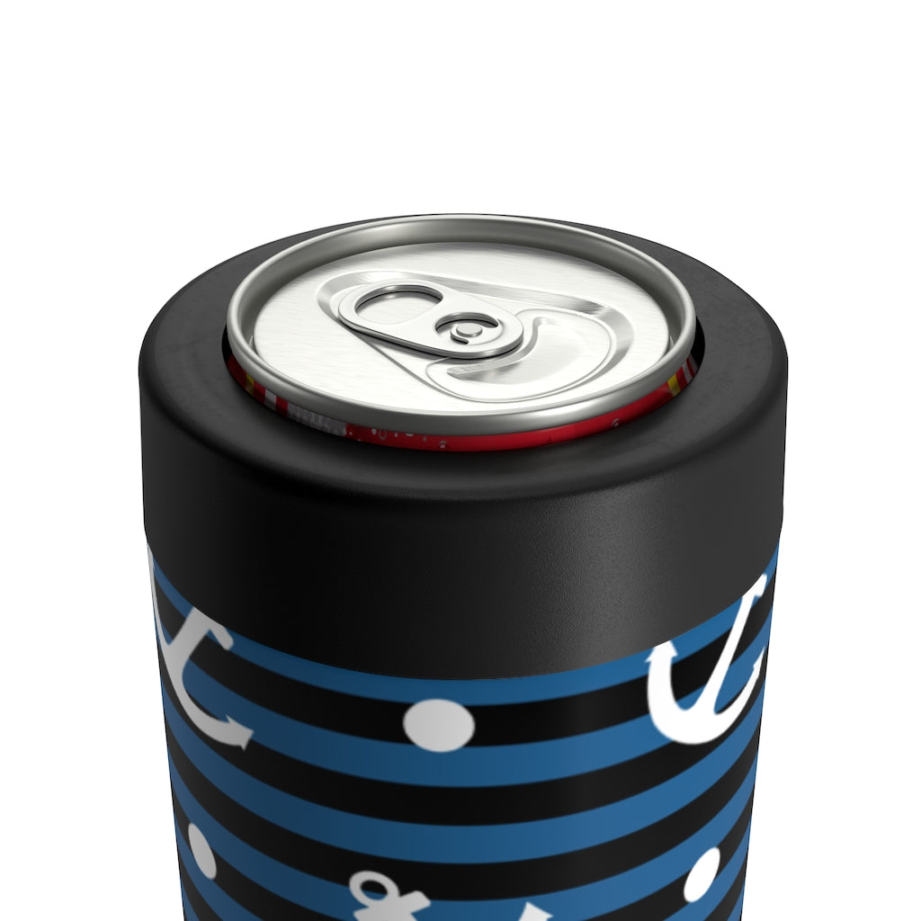 Nautical Stipes and Anchors Can Holder - The Salty Anchor