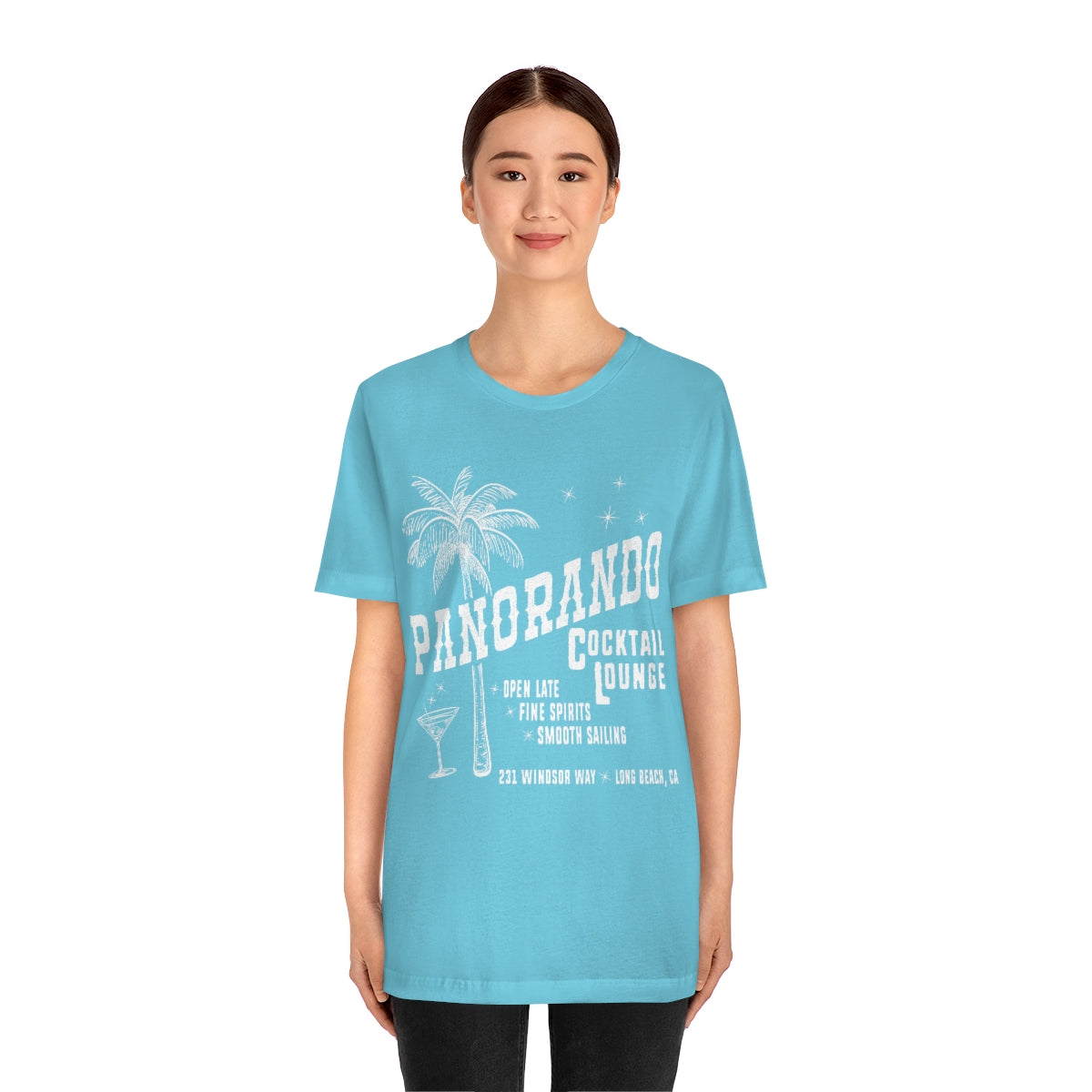 Panorando Cocktail Lounge Unisex Jersey Short Sleeve Tee