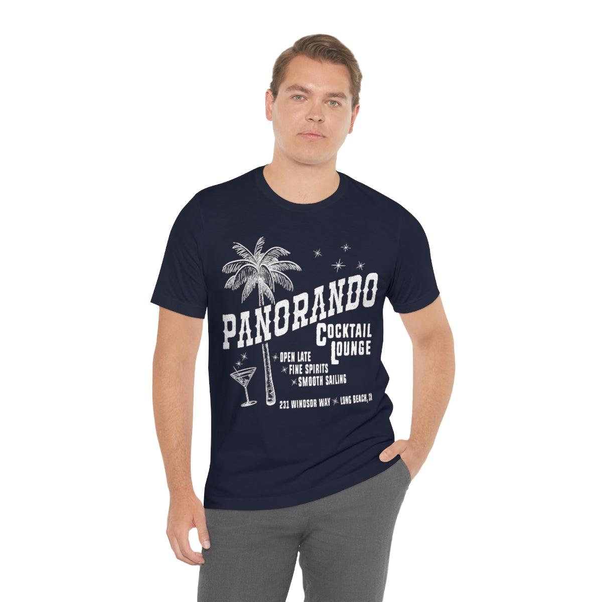 Panorando Cocktail Lounge Unisex Jersey Short Sleeve Tee