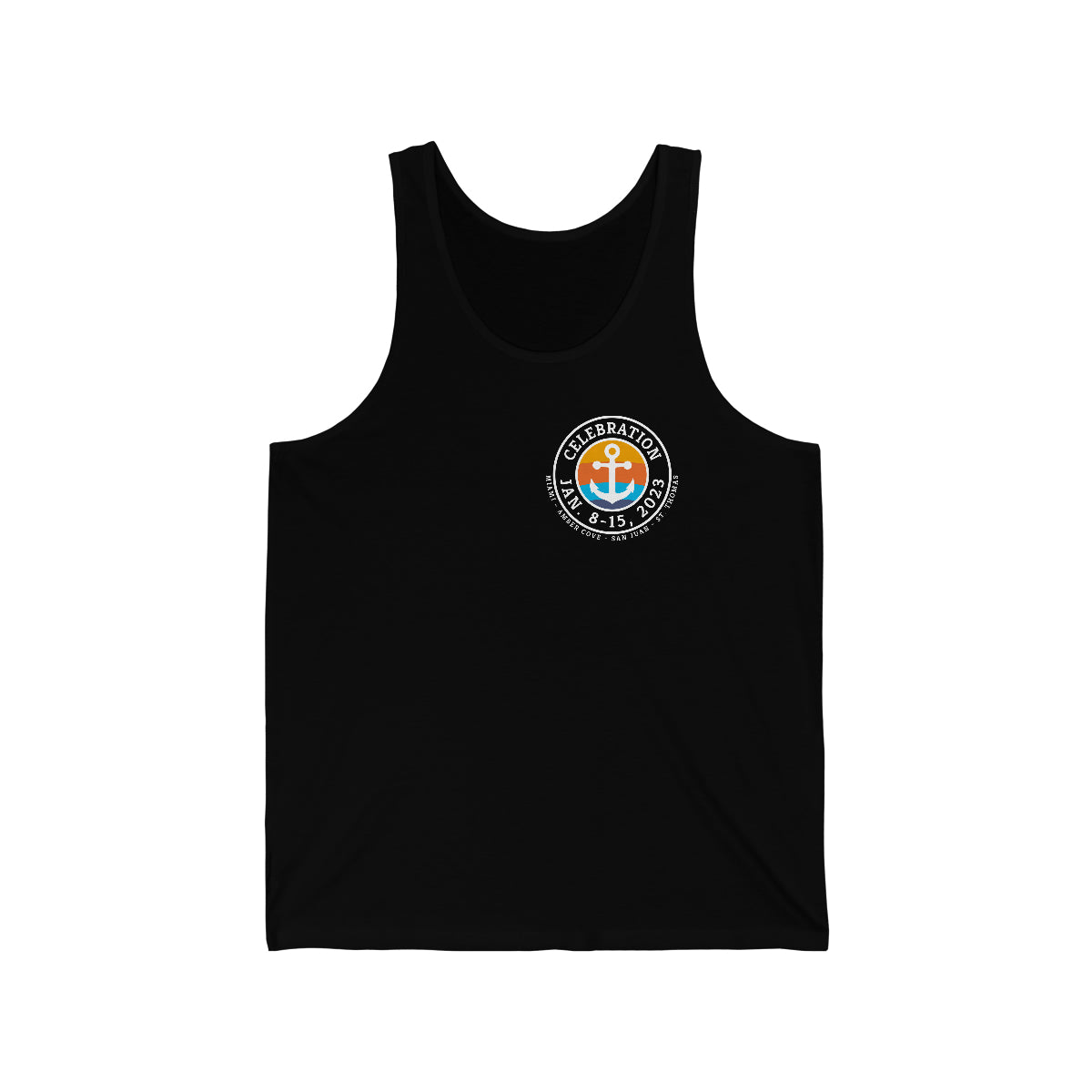 Celebration January 8 - 15, 2023 Cruise Unisex Jersey Tank