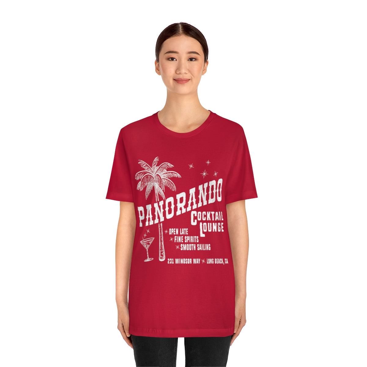 Panorando Cocktail Lounge Unisex Jersey Short Sleeve Tee