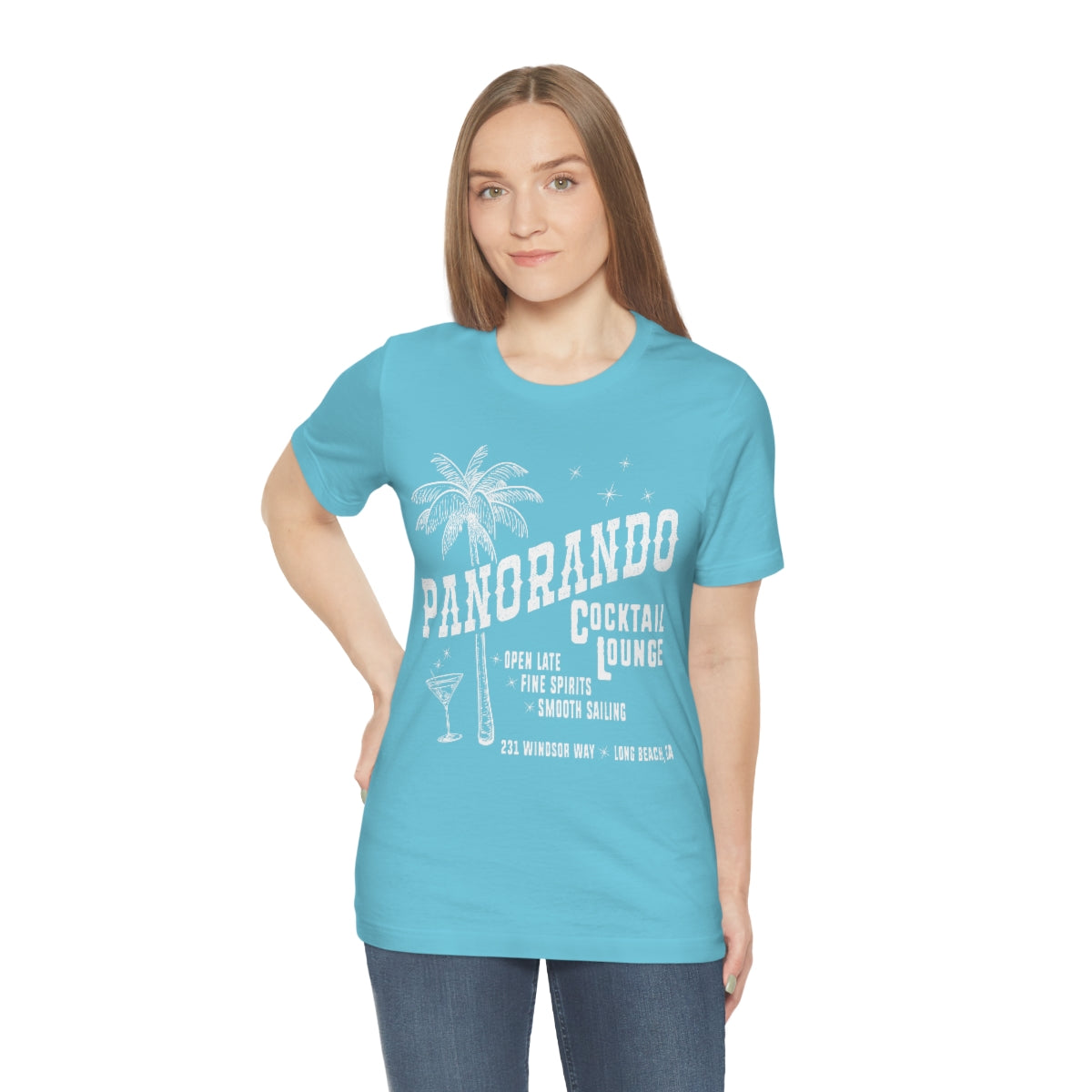Panorando Cocktail Lounge Unisex Jersey Short Sleeve Tee