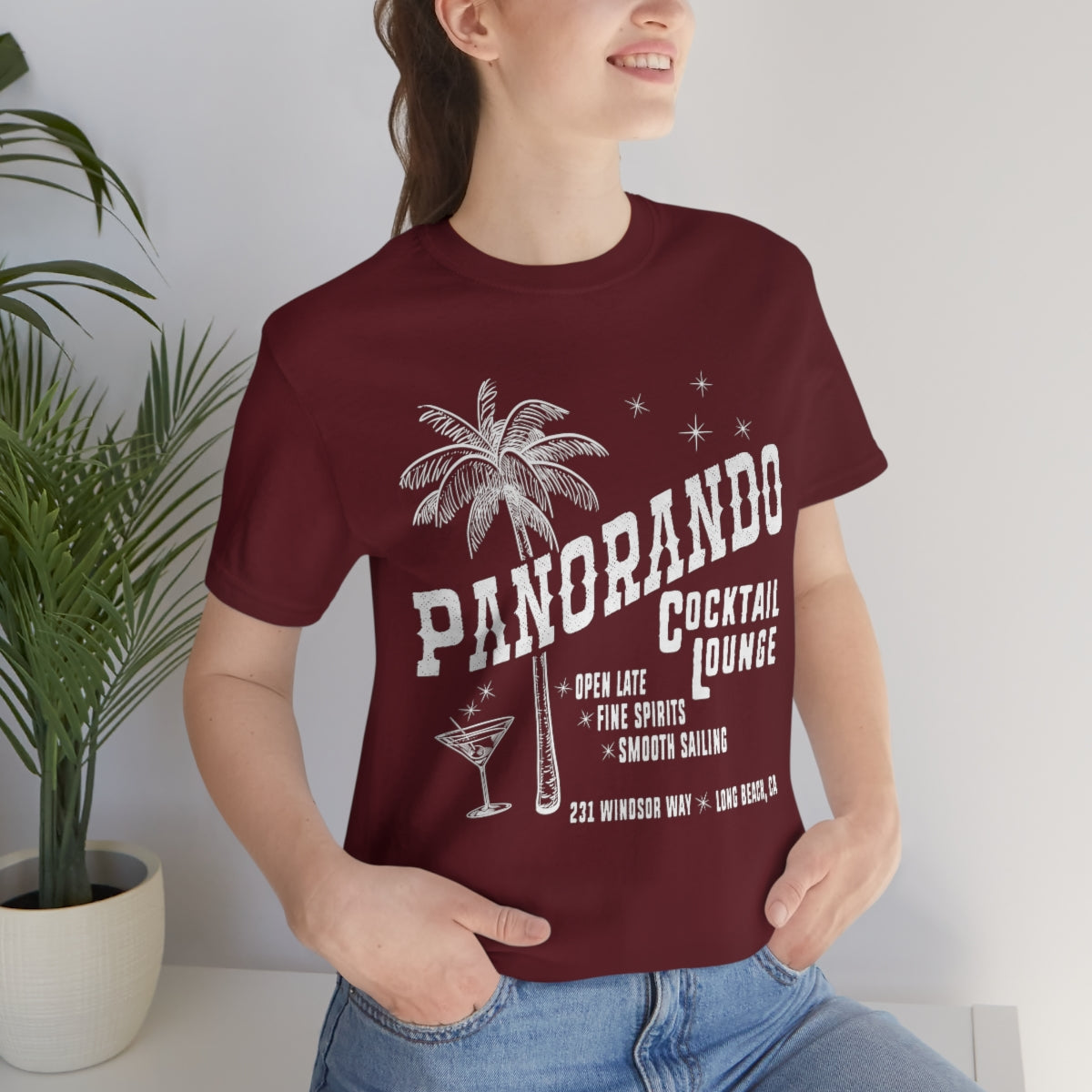 Panorando Cocktail Lounge Unisex Jersey Short Sleeve Tee