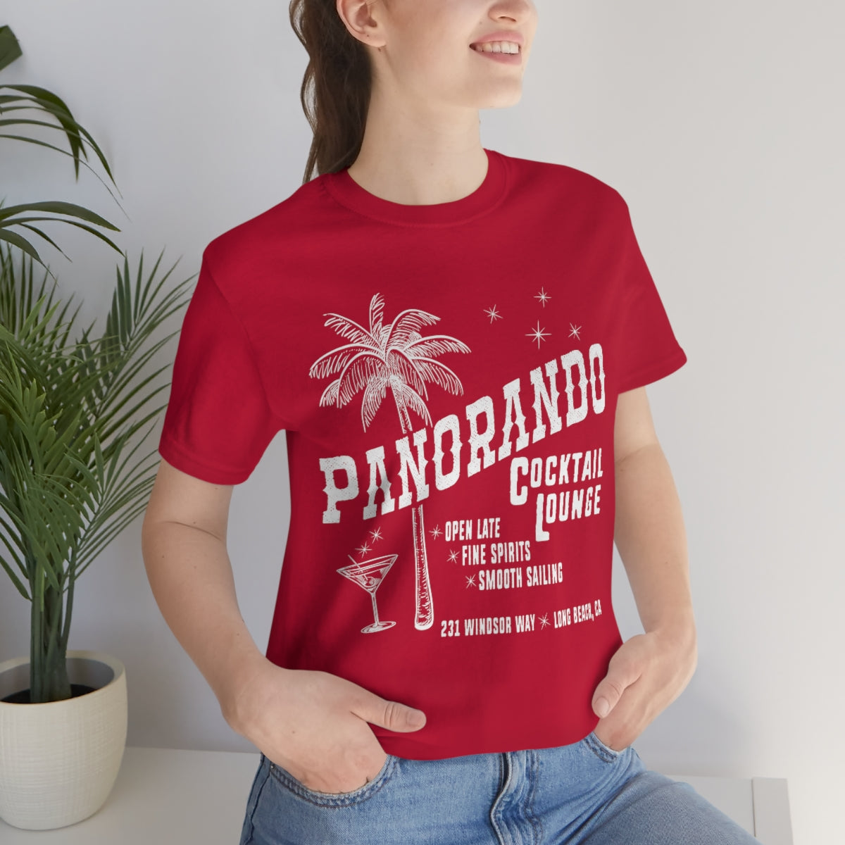 Panorando Cocktail Lounge Unisex Jersey Short Sleeve Tee