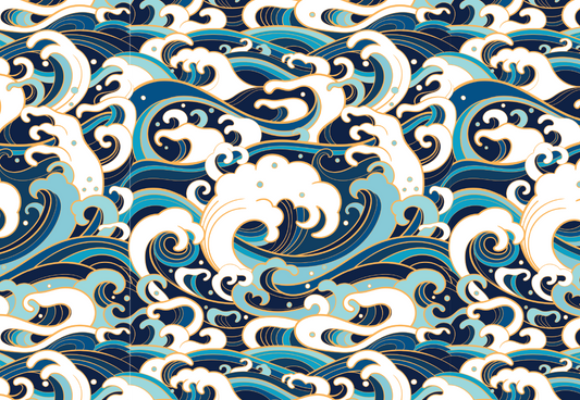 Crashing Ocean Waves Adult Face Mask - The Salty Anchor