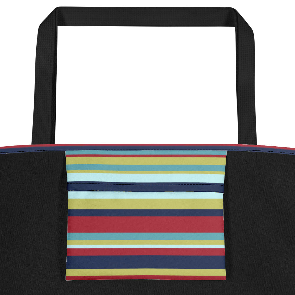 Nautical Stripes Beach Bag 20"x20" - The Salty Anchor